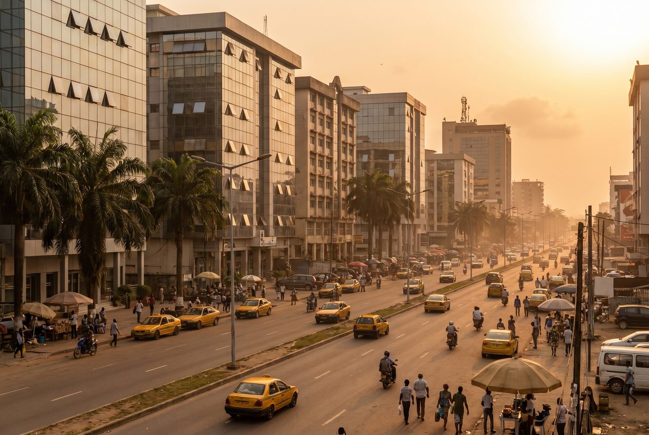 Quartier d'affaires de Douala, Littoral, Cameroun